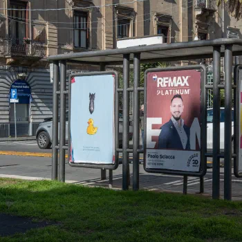 Foto del manifesto di Leonardo Barcio