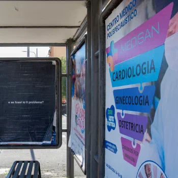Foto del manifesto di Leonardo Mazzeo