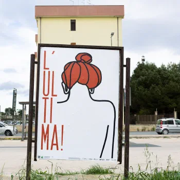 Foto del manifesto di Lucia Orsina