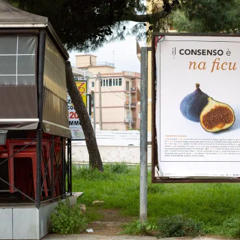 Foto del manifesto di Flavia Papa