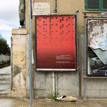 Foto del manifesto di Gabriele D'Amico