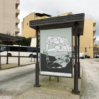 Foto del manifesto di Rossella Santapaola