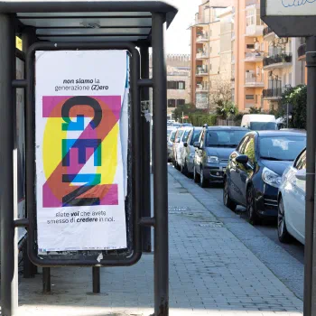 Foto del manifesto di Leonardo Barcio